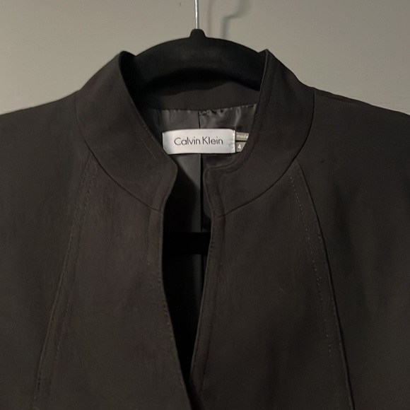 NWT - Calvin Klein Sleeveless Black Dress with full front buttons - size 4 - Picture 5 of 6